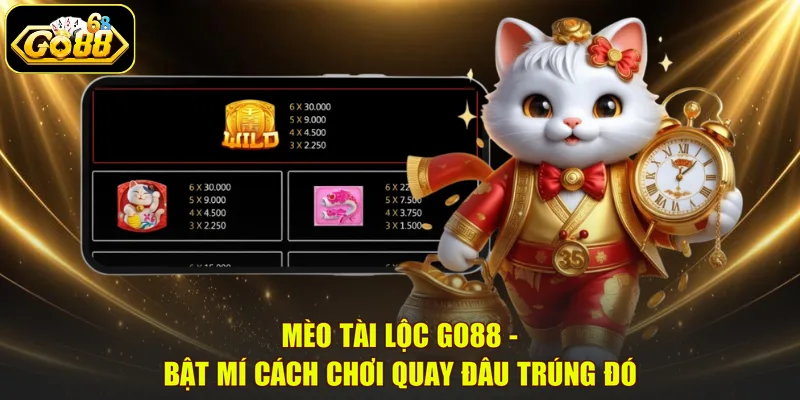 Mèo Tài Lộc GO88 – Bật Mí Cách Chơi Quay Đâu Trúng Đó
